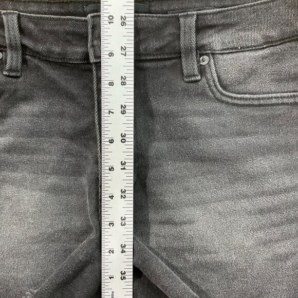 Kendall + Kylie Shorts Womens 9 The Hipster Black Denim Button Fly Cut Offs 30x3 - Picture 8 of 9